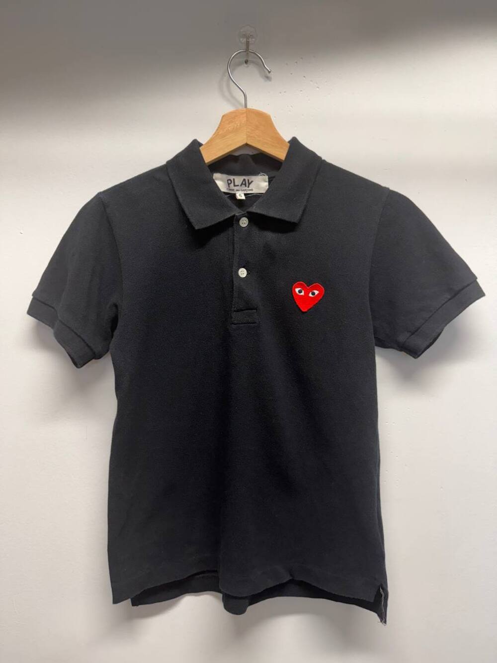 PLAY Comme des Garçons Black Piqué Polo Shirt